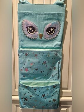 Justice Owl Turquoise Hanging 3 Tier Organizer